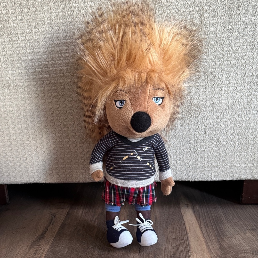 Sing Ash the Porcupine plush doll